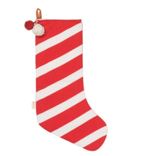 Fabelab Christmas Stockings "Candycane", holly red