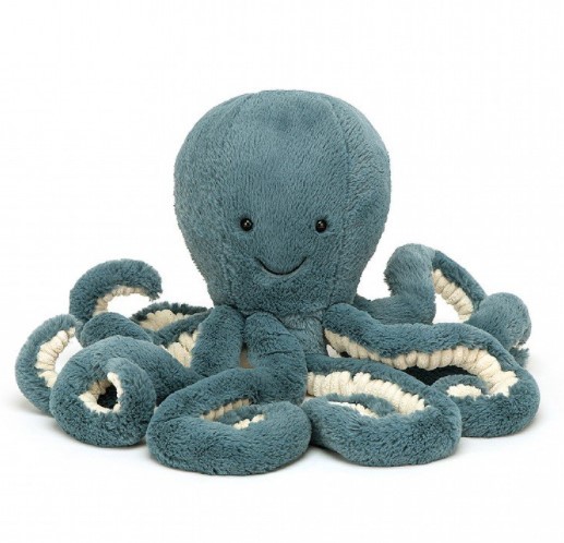 Jellycat Storm Octopus, Kracke, Medium, blau