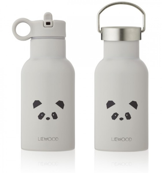 Liewood Trinkflasche "Anker" Panda, light grey