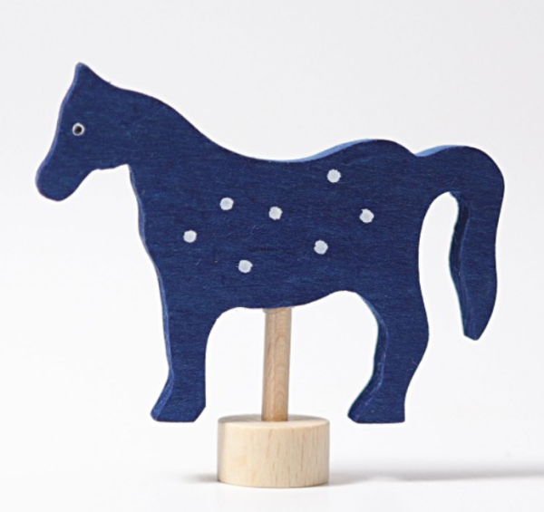 Grimms,Steckfigur blaues Pferd