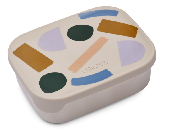 Liewood Lunchbox Arthur, Paint stroke/Sandy