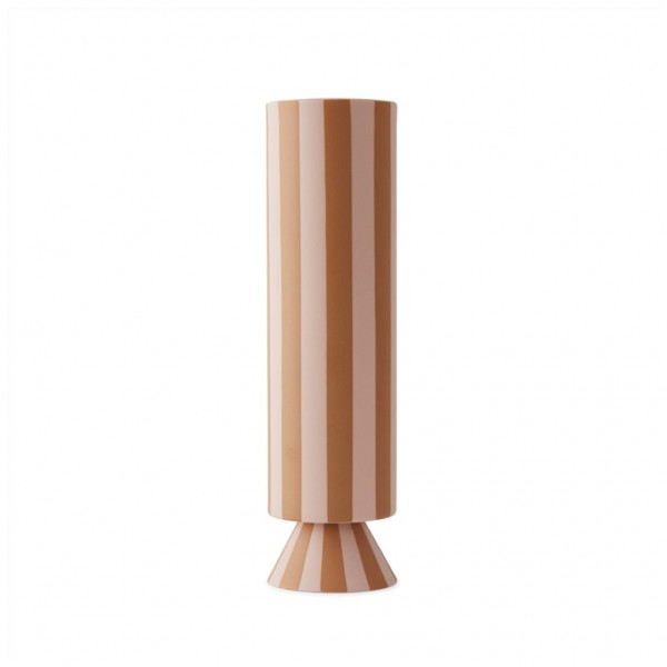 OYOY Living Design Toppu Vase, Rosa/Caramel