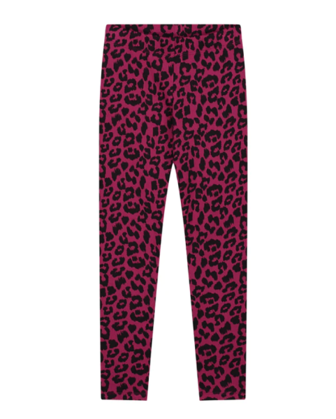Daily Brat Leopard Pants,"Dark Pink"