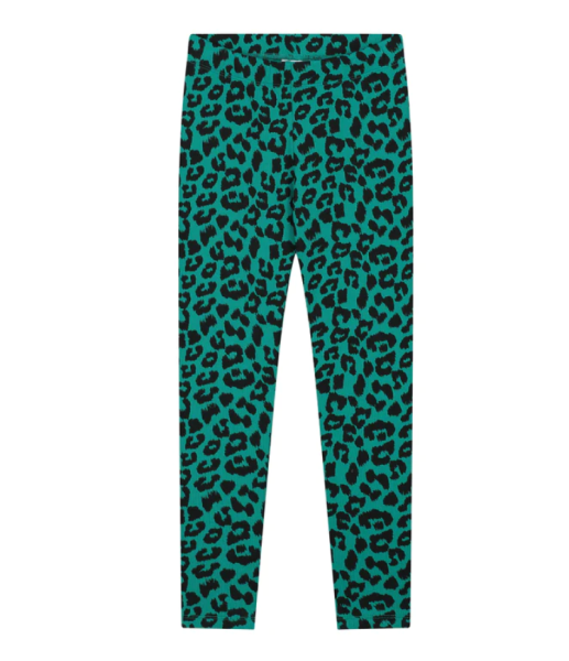 Daily Brat Leopard Pants, "Blazing Green"