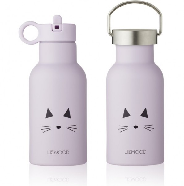 Liewood Trinkflasche "Anker" Cat, light Lavender