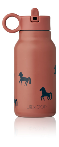 Liewood Trinkflasche "Falk", Horses/Dark Rosetta, 250 ml