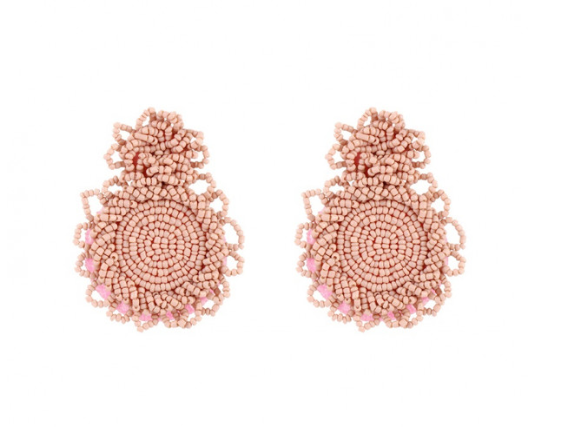 Ohrringe aus Glasperlen Rosa